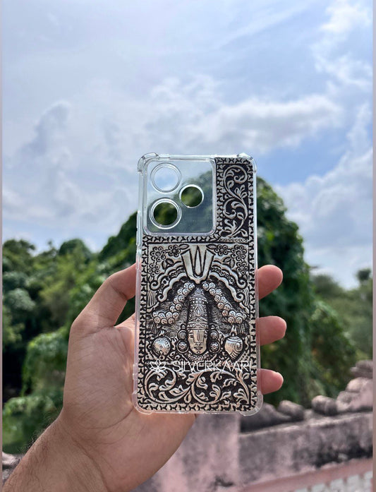 Venkateswara Swamy Silver Mobile Cover
