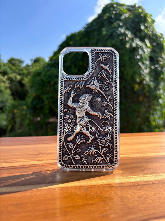 Silverkaari Limited Edition Hanuman Silver Mobile Cover