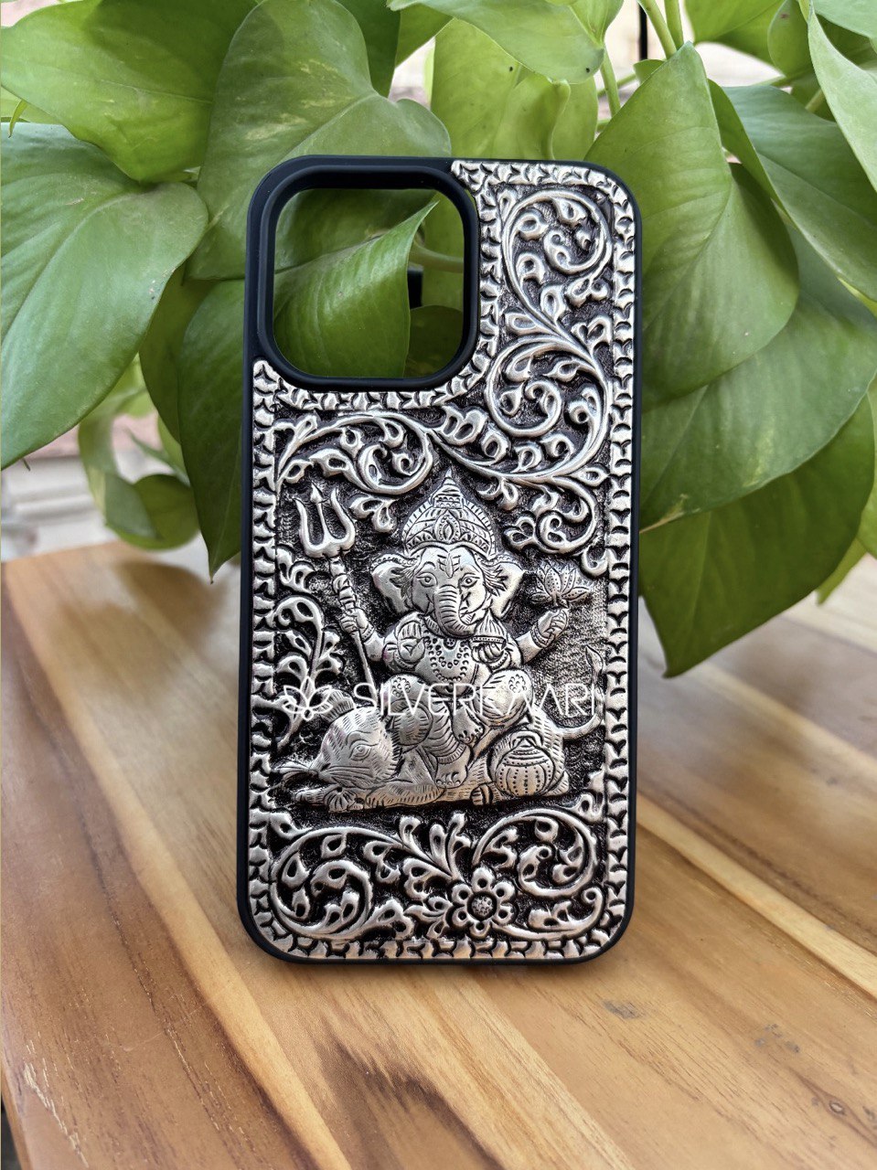 Ganesha Silver Mobile Cover