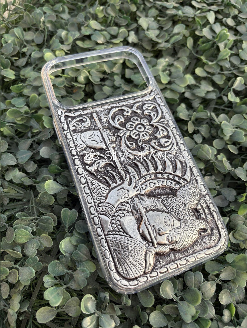 Shri Krishna Silver Mobile Cover